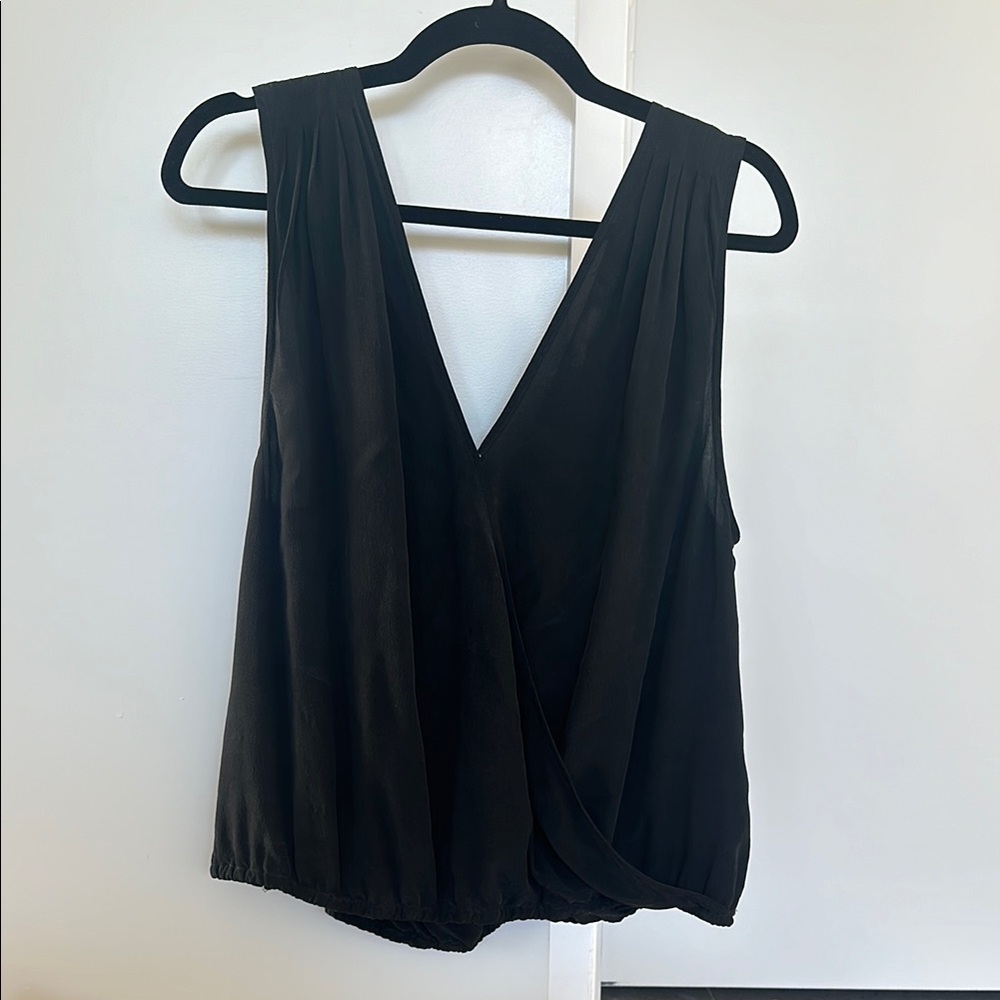 Black Sleeveless Blouse
